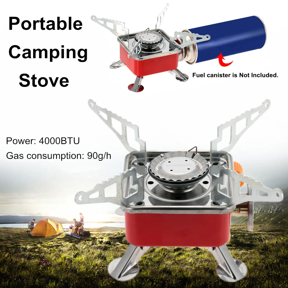 2800W Portable Folding Cooking Gas Stove Picnic BBQ Barbecue Windproof Burner Outdoor Camping Durable Compact Design Powerful
2800W Portable Folding Cooking Gas Stove Picnic BBQ Barbecue Windproof Burner Outdoor Camping Durable Compact Design Powerful