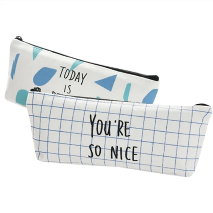 Blue Island Trapezoid Geometry Tripe Pencil Bag Cute Kawaii Stationery Canvas Storage Pencil Case Multifunction School Supplies
Blue Island Trapezoid Geometry Tripe Pencil Bag Cute Kawaii Stationery Canvas Storage Pencil Case Multifunction School Supplies