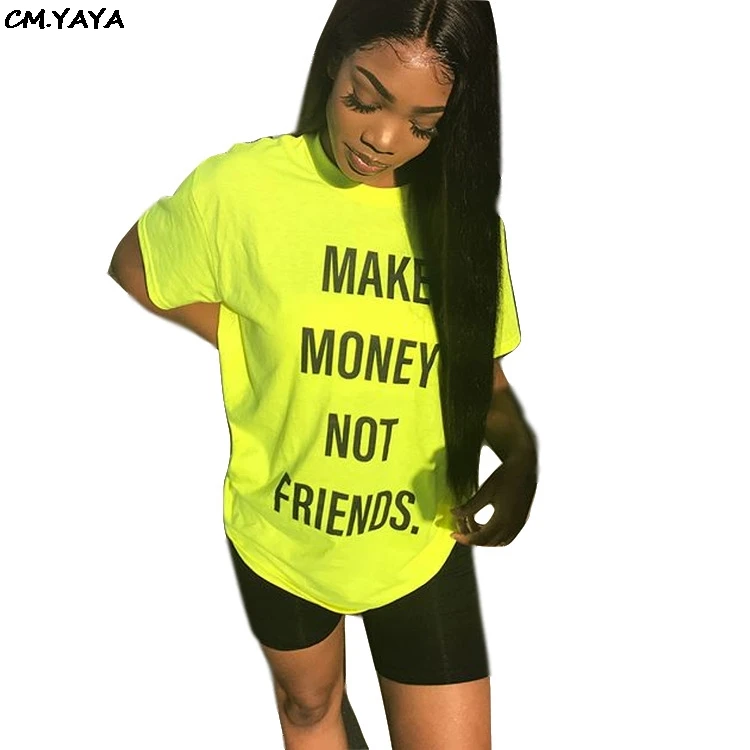 2019 new women summer Make money not friends letter print o-neck short sleeve t-shirt fashion casual tee top t shirts GLQZX6053
2019 new women summer Make money not friends letter print o-neck short sleeve t-shirt fashion casual tee top t shirts GLQZX6053
