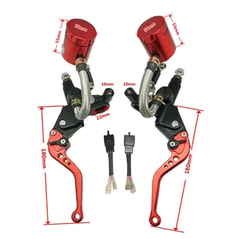 1 Pair Red Universal CNC 7/8" 22mm Motorcycle Brake Clutch Levers Master Cylinder Reservoir Set For Honda Suzuki Kawasaki Yamaha
1 Pair Red Universal CNC 7/8" 22mm Motorcycle Brake Clutch Levers Master Cylinder Reservoir Set For Honda Suzuki Kawasaki Yamaha