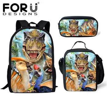 FORUDESIGNS Orthopedic Schoolbag Dinosaur Prints School Bag Set for Boys Girls Animal Kids Backpack Primary Student Schoolbag
FORUDESIGNS Orthopedic Schoolbag Dinosaur Prints School Bag Set for Boys Girls Animal Kids Backpack Primary Student Schoolbag