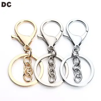 DC 5pcs/lot 30mm Accessories For Jewelry Lobster Clasp Hook Keychain Split Keyring Jewelry For Diy Jewelry Making Accessories
DC 5pcs/lot 30mm Accessories For Jewelry Lobster Clasp Hook Keychain Split Keyring Jewelry For Diy Jewelry Making Accessories