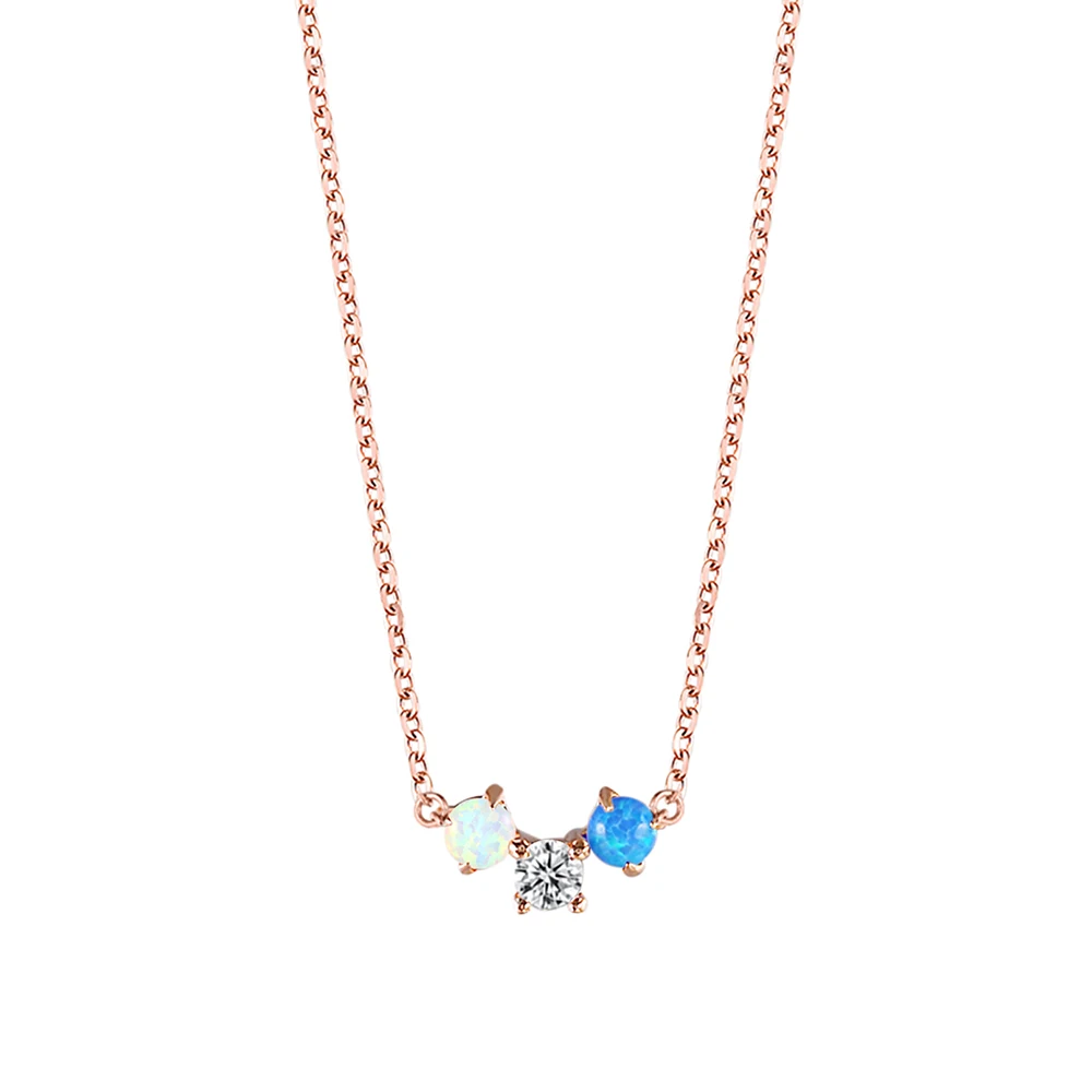 BOAKO Blue White Fire Opal Necklaces Pendants For Women Gold color Necklace Elegant CZ Stone Fashion Jewelry Gift Collier X7-M2 
BOAKO Blue White Fire Opal Necklaces Pendants For Women Gold color Necklace Elegant CZ Stone Fashion Jewelry Gift Collier X7-M2