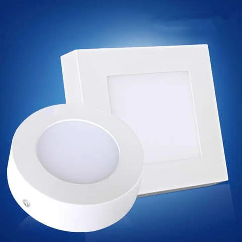 

10X DHL LED Mount Ceiling Panel Light 9W 15W 21W 3528 SMD AC 85-265V Round Square LED Recessed Ceiling Panel Flat Down Light