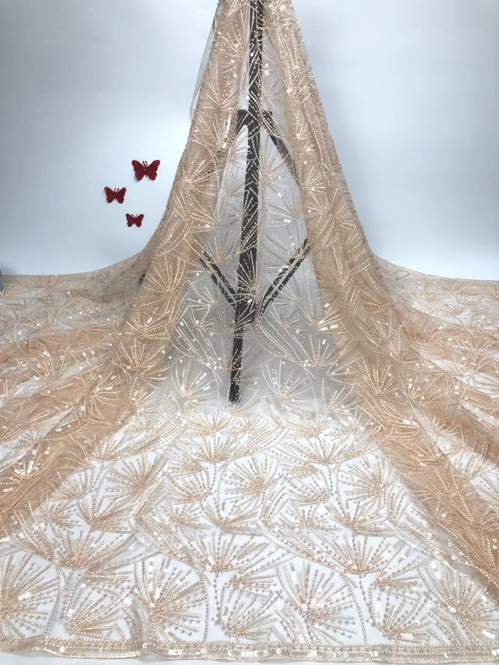 Latest African Laces Fabrics Embroidered High Quality French Lace beads Fabric Nigerian Net tulle Lace Fabric JIAMA314
Latest African Laces Fabrics Embroidered High Quality French Lace beads Fabric Nigerian Net tulle Lace Fabric JIAMA314