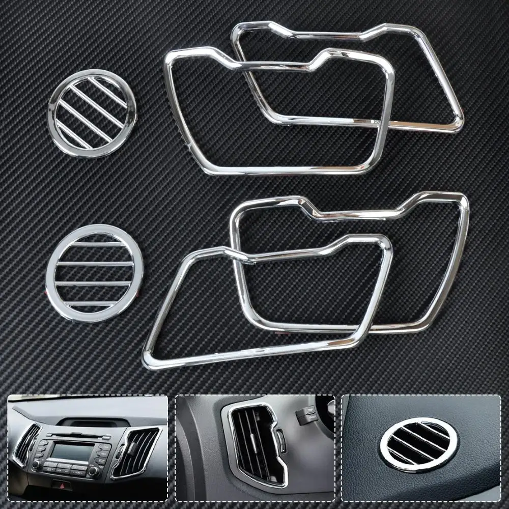 CITALL 6X Chrome Car Interior Air conditioning vent Trim Air Outlet Cover for Kia Sportage R 2011 2012 2013 2014 2015 2 BTN Only
CITALL 6X Chrome Car Interior Air conditioning vent Trim Air Outlet Cover for Kia Sportage R 2011 2012 2013 2014 2015 2 BTN Only