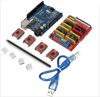 KuaiJieWei 3D printer Store CNC Shield UNO R3 Board 4xA4988 Driver Kit With Heat Sink For Engraver 3D Printer
KuaiJieWei 3D printer Store CNC Shield UNO R3 Board 4xA4988 Driver Kit With Heat Sink For Engraver 3D Printer