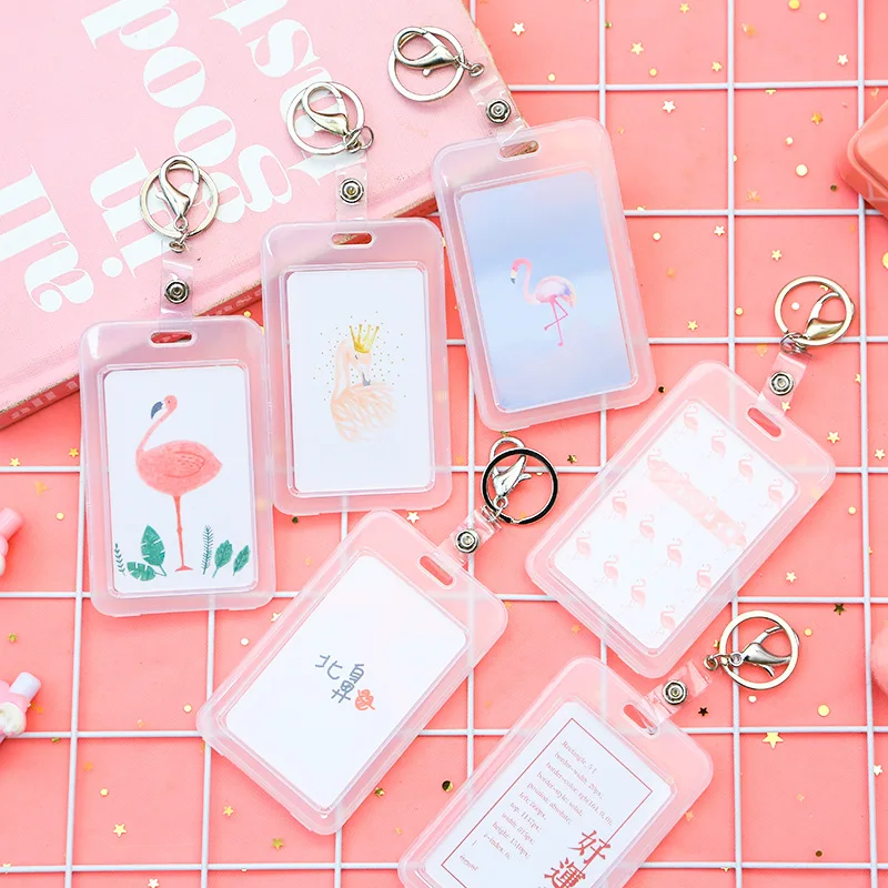 Hasp Keychain Card Holder Business Id Badge Card Case for Student Women Cute Plastic Transparent IC Bus Card Pass Holder Cover
Hasp Keychain Card Holder Business Id Badge Card Case for Student Women Cute Plastic Transparent IC Bus Card Pass Holder Cover