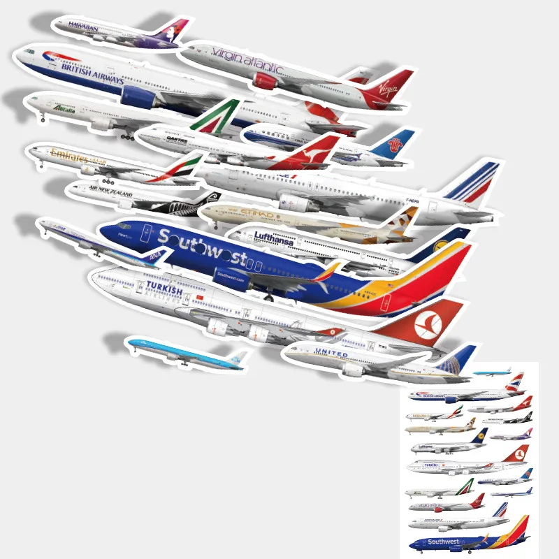 16pcs Airplane stickers suitcase stickers cool skateboard wall refrigerator stickers
16pcs Airplane stickers suitcase stickers cool skateboard wall refrigerator stickers
