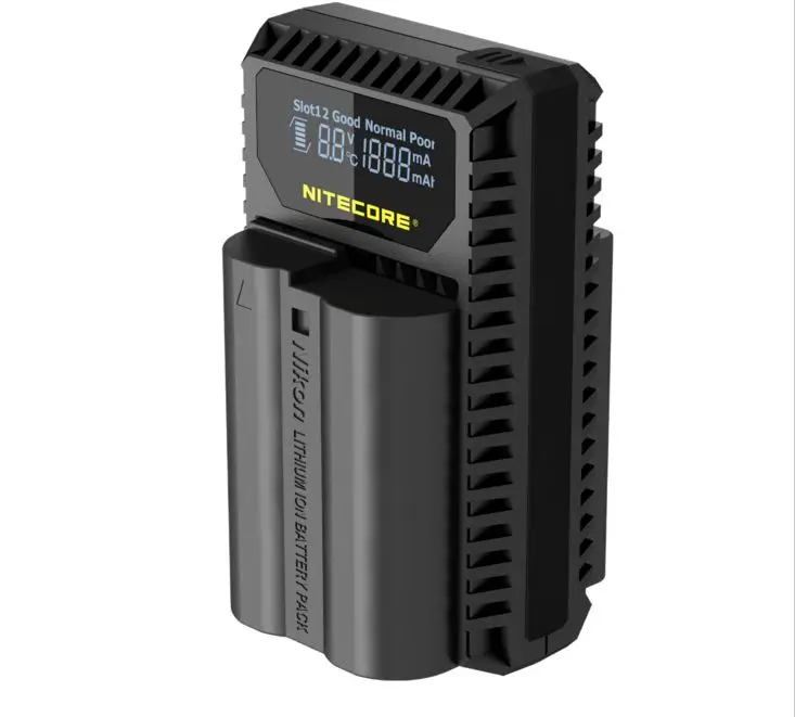 Зарядное устройство nitecore UNK1 с двумя слотами USB для камеры Nikon батарея