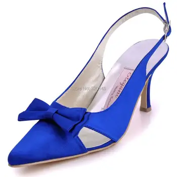 women's shoes slingback high heel blue EP11004 Pointed Toe Bow Cut-Outs Satin Wedding Bridal prom party pumps ivory white
women's shoes slingback high heel blue EP11004 Pointed Toe Bow Cut-Outs Satin Wedding Bridal prom party pumps ivory white