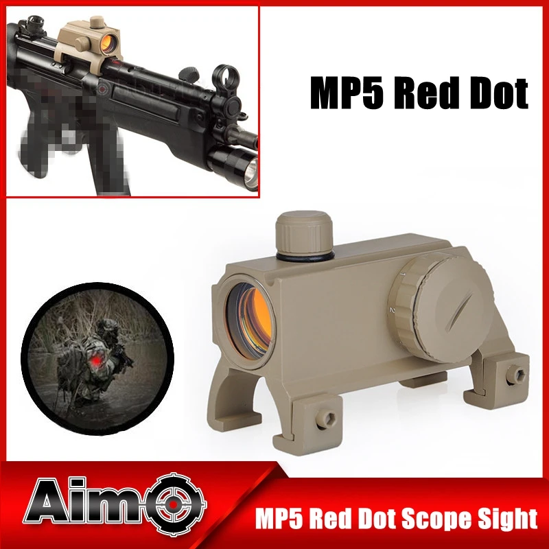 _ HK MP5 G3 прицел с красной точкой Охотничий Тактический оружия аксессуары 1x20