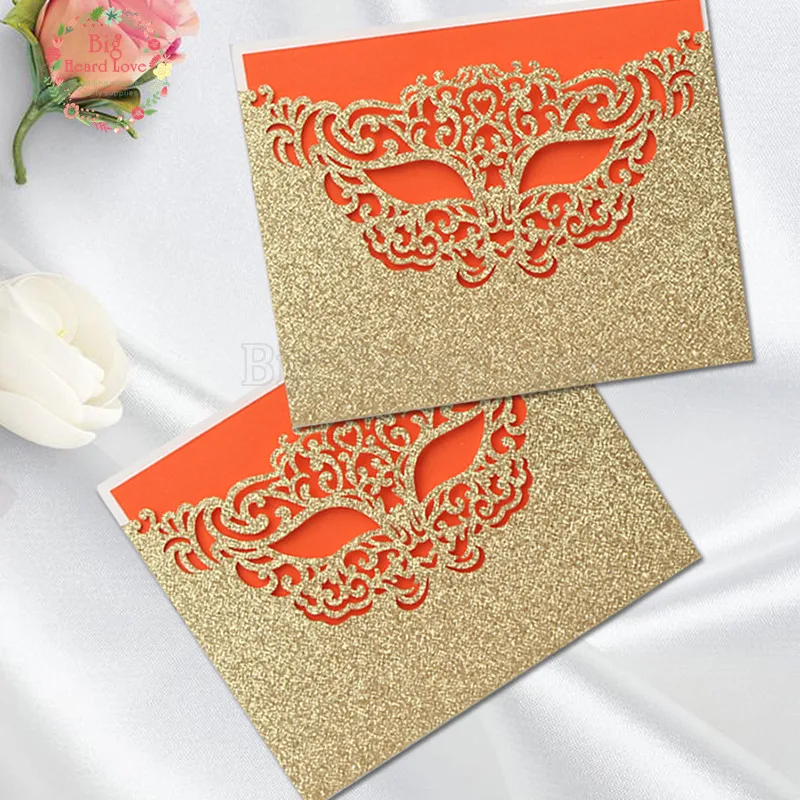 50set Mask Laser Cut Wedding Invitations Cards Set/Rose Greeting Cards/Customized Business Invitations RSVP Cards Party Supplies
50set Mask Laser Cut Wedding Invitations Cards Set/Rose Greeting Cards/Customized Business Invitations RSVP Cards Party Supplies