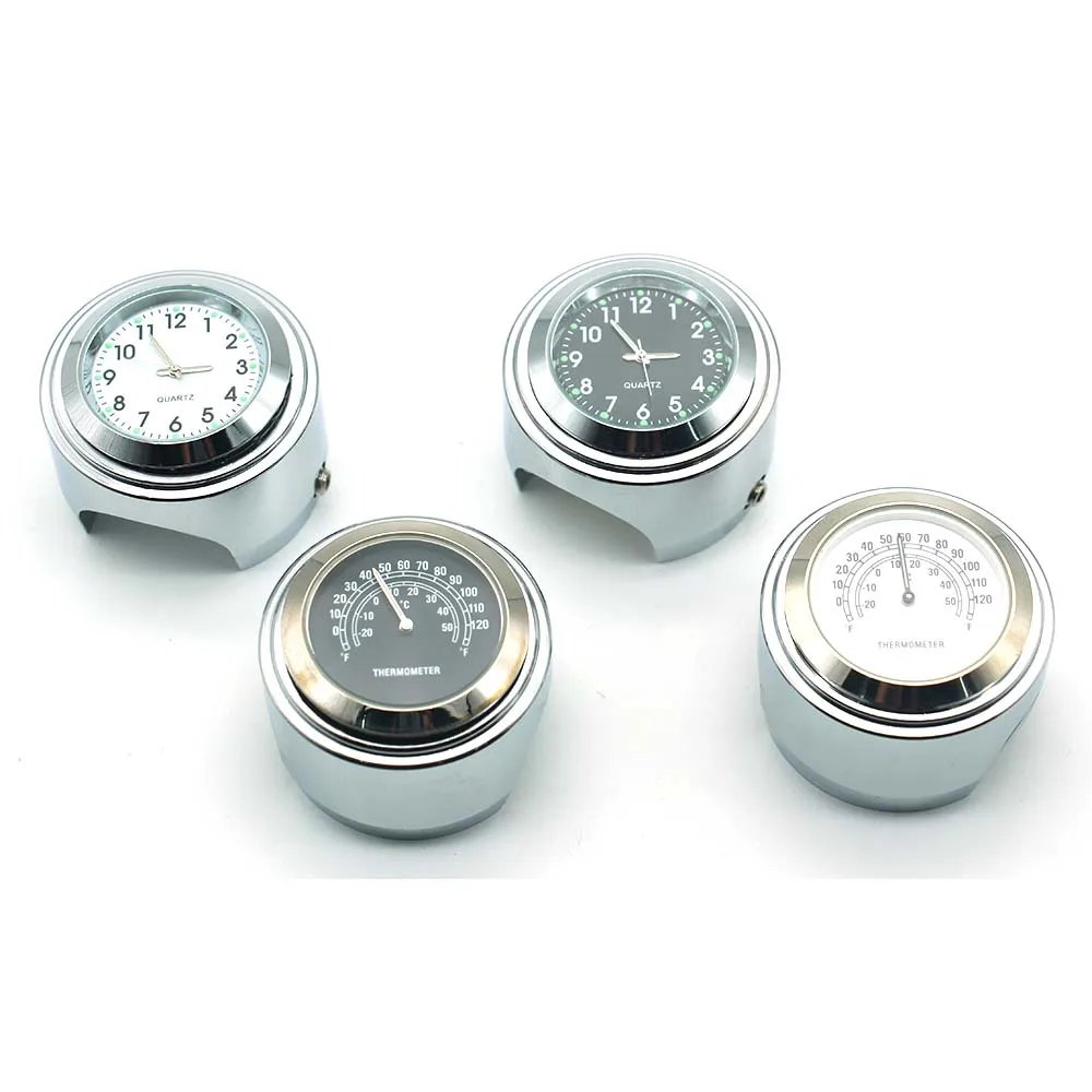 Universal 7/8" 22mm Motorcycle Chrome Handlebar Thermo Clock Extender Waterproof Thermometer Watch Extension Mount
Universal 7/8" 22mm Motorcycle Chrome Handlebar Thermo Clock Extender Waterproof Thermometer Watch Extension Mount