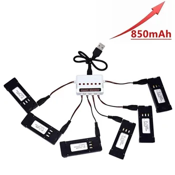 850mAH 3.7V Lipo Battery With ( 6 in 1 ) Charger for E58 JY019 S168 For RC Quadcopter Spare Parts 3.7v RC Drone Battery
850mAH 3.7V Lipo Battery With ( 6 in 1 ) Charger for E58 JY019 S168 For RC Quadcopter Spare Parts 3.7v RC Drone Battery