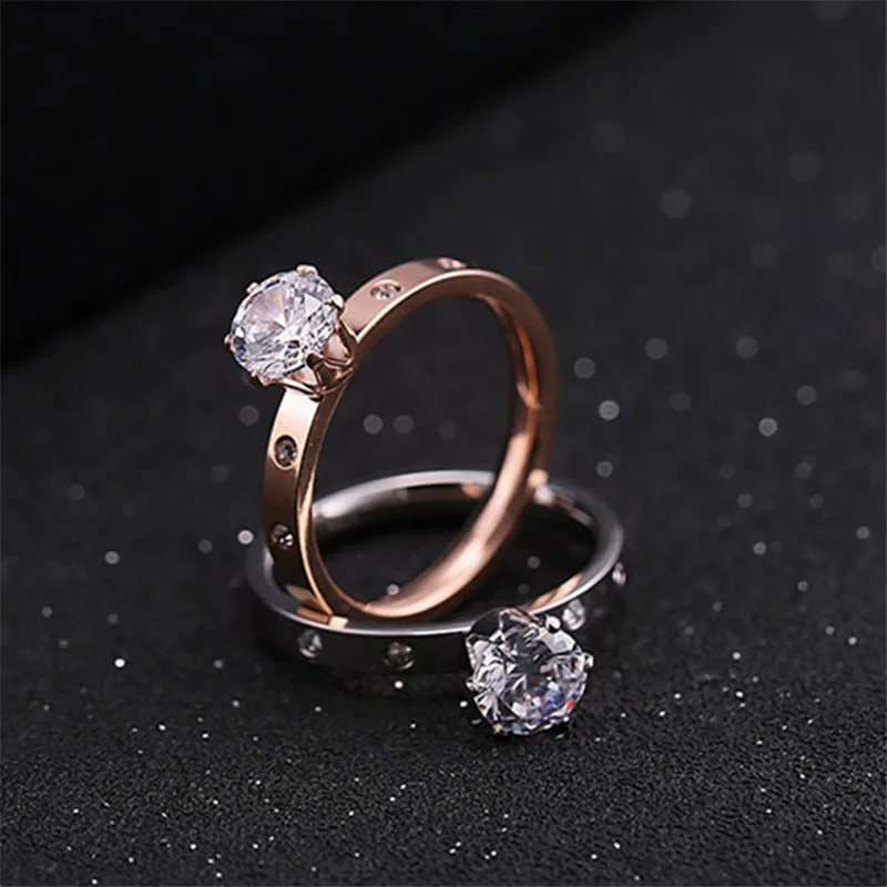 2019 Fashion stainless steel woman rings with stones couple rings valentine's day wedding and engagement rings
2019 Fashion stainless steel woman rings with stones couple rings valentine's day wedding and engagement rings
