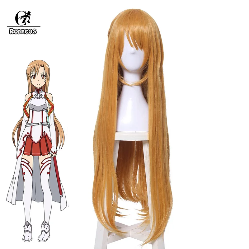 Косплей косплей ROLECOS SAO Asuna Yuuki искусство волос меч онлайн алинизация головной