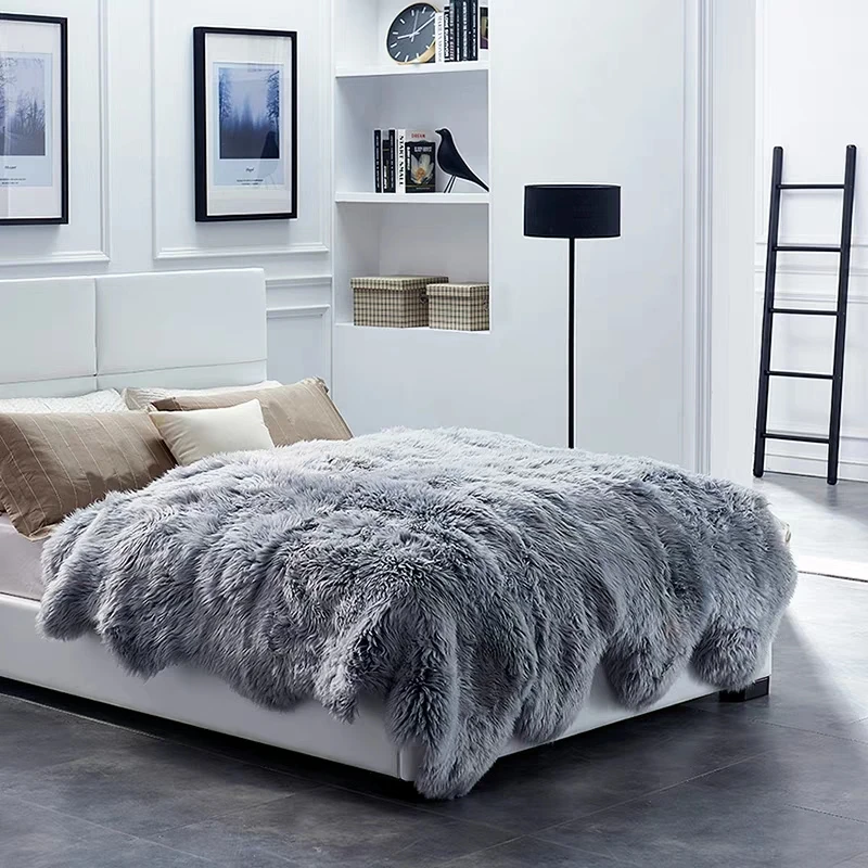 Merino shaggy sheepskin rug 10P fur rug for bed mat for winter, sheep skin fur bedroom slide carpet, sheep fur bed blanket
Merino shaggy sheepskin rug 10P fur rug for bed mat for winter, sheep skin fur bedroom slide carpet, sheep fur bed blanket