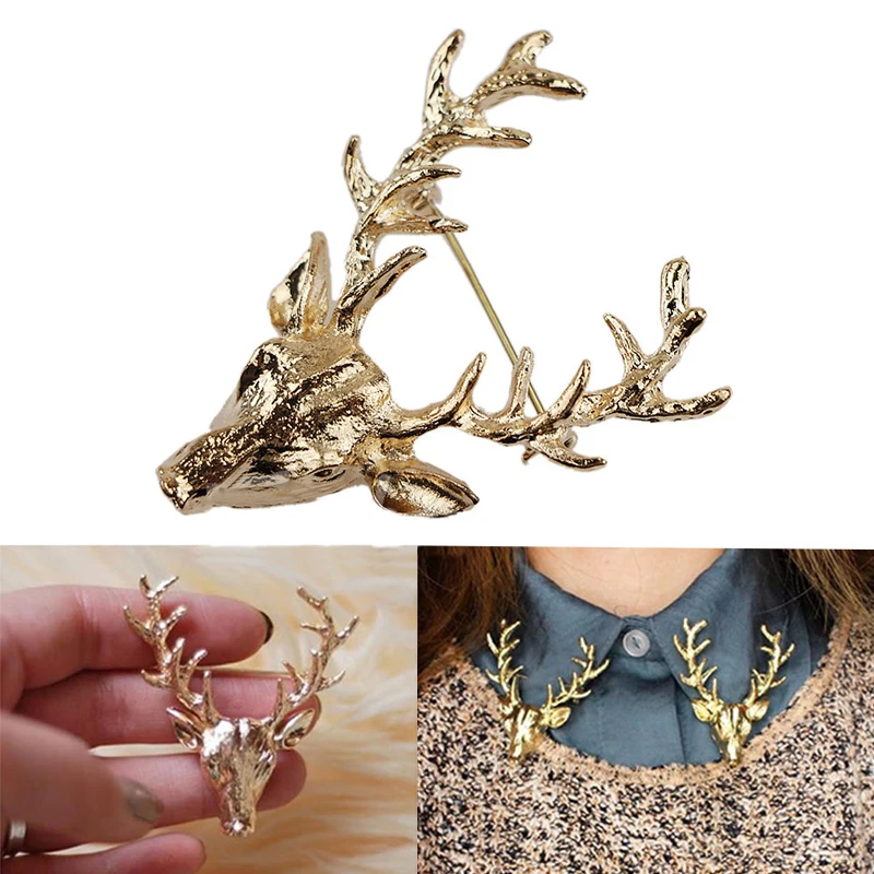 LNRRABC Fashion brooch 1Pc Unisex Chic Bronze Deer Antlers Head Brooches Pin Jewelry Gift 2 Colors pins broches
LNRRABC Fashion brooch 1Pc Unisex Chic Bronze Deer Antlers Head Brooches Pin Jewelry Gift 2 Colors pins broches