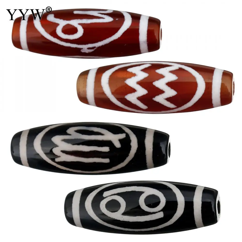 5pcs/Set Natural Tibetan Dzi Beads Fashion Zodiac Sign Dzi Bead For Women Men Jewelry Diy Making 30x10x10mm
5pcs/Set Natural Tibetan Dzi Beads Fashion Zodiac Sign Dzi Bead For Women Men Jewelry Diy Making 30x10x10mm