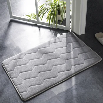 Simple Ripple Home Bathroom Door Mat Absorbent Non-slip Bathroom Carpet Easy To Clean Bath Mat Super Soft Comfort Foot Mat
Simple Ripple Home Bathroom Door Mat Absorbent Non-slip Bathroom Carpet Easy To Clean Bath Mat Super Soft Comfort Foot Mat