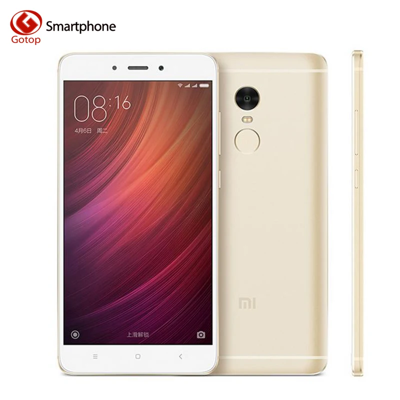 Оригинал Xiaomi Redmi Note 4 Сотовый Телефон MTK Helio X20 Дека Ядро Смартфон Озу 3 ГБ + Rom 64
