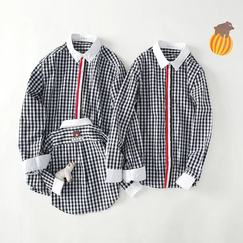 Matching Mother Daughter Spring Shirt Plaid Blouse Cartoon Bear Family Look Father and Son matching clothes family outfits 2017
Matching Mother Daughter Spring Shirt Plaid Blouse Cartoon Bear Family Look Father and Son matching clothes family outfits 2017