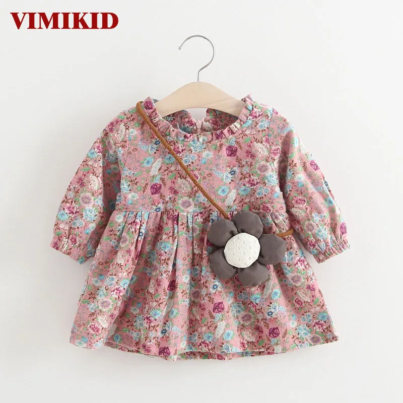 VIMIKID new 2017 Spring and Autumn children dress baby girls clothing Printing long sleeves dress +Pendant kids clothes
VIMIKID new 2017 Spring and Autumn children dress baby girls clothing Printing long sleeves dress +Pendant kids clothes