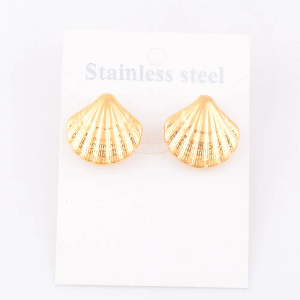 Free Shipping Stainless Steel Gold Color Fashion Women Ear Studs shell Girl Studs Earrings Jewelry
Free Shipping Stainless Steel Gold Color Fashion Women Ear Studs shell Girl Studs Earrings Jewelry