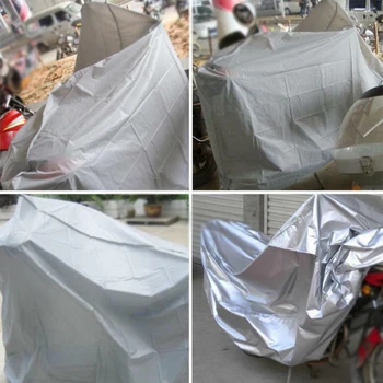 PEVA Protector 140*240CM Motorcycle Cover Silver 1pc Wear-resistant Rain Waterproof Bike Scooter Useful Practical
PEVA Protector 140*240CM Motorcycle Cover Silver 1pc Wear-resistant Rain Waterproof Bike Scooter Useful Practical