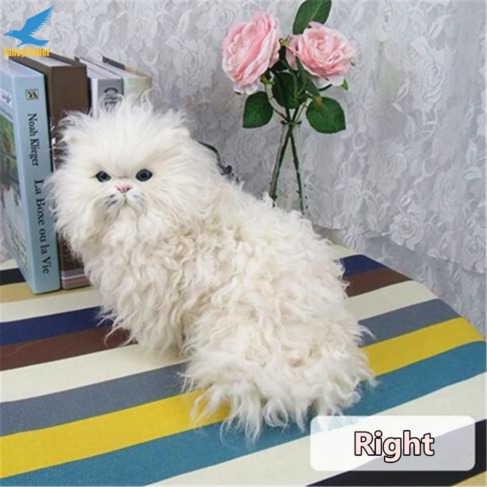 Lifelike Simulation Cute Plush Animal Toy Persian Cat As Real Decoration (4)