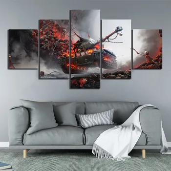 5 Piece World of Tanks Skulls Pictures Fantasy Art Canvas Paintings Wall Art for Home Decor 
5 Piece World of Tanks Skulls Pictures Fantasy Art Canvas Paintings Wall Art for Home Decor