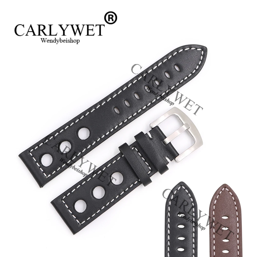 Ремешок для наручных часов CARLYWET, 22 мм, из натуральной телячьей кожи, ручная работа, черный, коричневый, с белыми стежками, застежка для ремешк...
Ремешок для наручных часов CARLYWET, 22 мм, из натуральной телячьей кожи, ручная работа, черный, коричневый, с белыми стежками, застежка для ремешк...