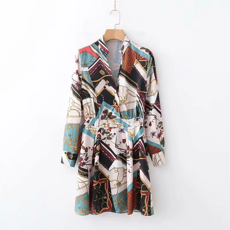 2019 women vintage chain print cloth patchwork mini dress female retro streetwear vestidos long sleeve chic femme dresses DS1393
2019 women vintage chain print cloth patchwork mini dress female retro streetwear vestidos long sleeve chic femme dresses DS1393