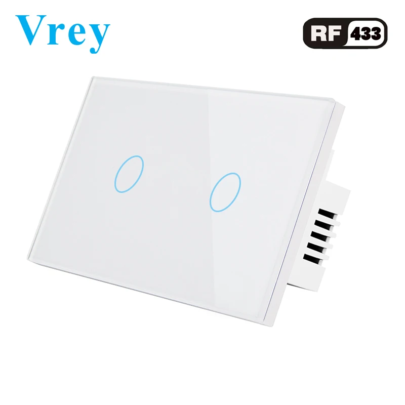 Vrey US Standard touch Switch 2 Gang,Support RF433 Remote Control Smart Wall Switch, Wireless remote control touch light switch
Vrey US Standard touch Switch 2 Gang,Support RF433 Remote Control Smart Wall Switch, Wireless remote control touch light switch