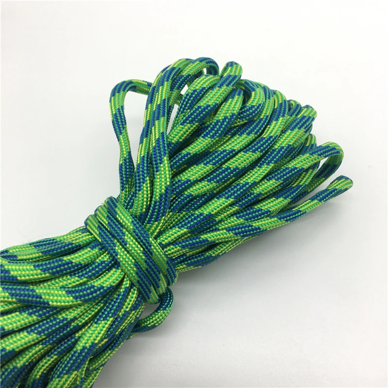 

10yds Paracord 550 Parachute Cord Lanyard Rope Mil Spec Type III 7 Strand Climbing Camping Survival Equipment #Green+Deepgreen