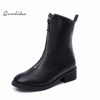 Rumbidzo 2018 Fashion Women Boots Round Toe Chunky Heels Winter Boots Front Zipper Woman Ankle Bootie
Rumbidzo 2018 Fashion Women Boots Round Toe Chunky Heels Winter Boots Front Zipper Woman Ankle Bootie