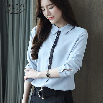 blusas mujer de moda 2018 women blouse tops Regular Office Lady Full Button Solid Chiffon Turn-down Collar 1557 45
blusas mujer de moda 2018 women blouse tops Regular Office Lady Full Button Solid Chiffon Turn-down Collar 1557 45