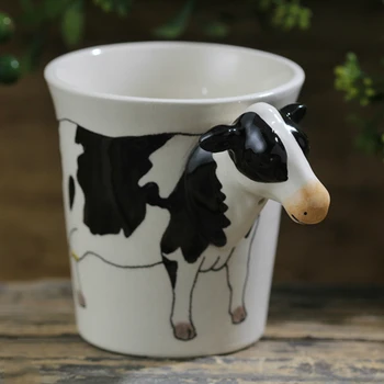3D Animal Mug Hand-painted Cow Coffee Cup Cartoon Milk Breakfast Mug Creative Ceramic Cup
3D Animal Mug Hand-painted Cow Coffee Cup Cartoon Milk Breakfast Mug Creative Ceramic Cup