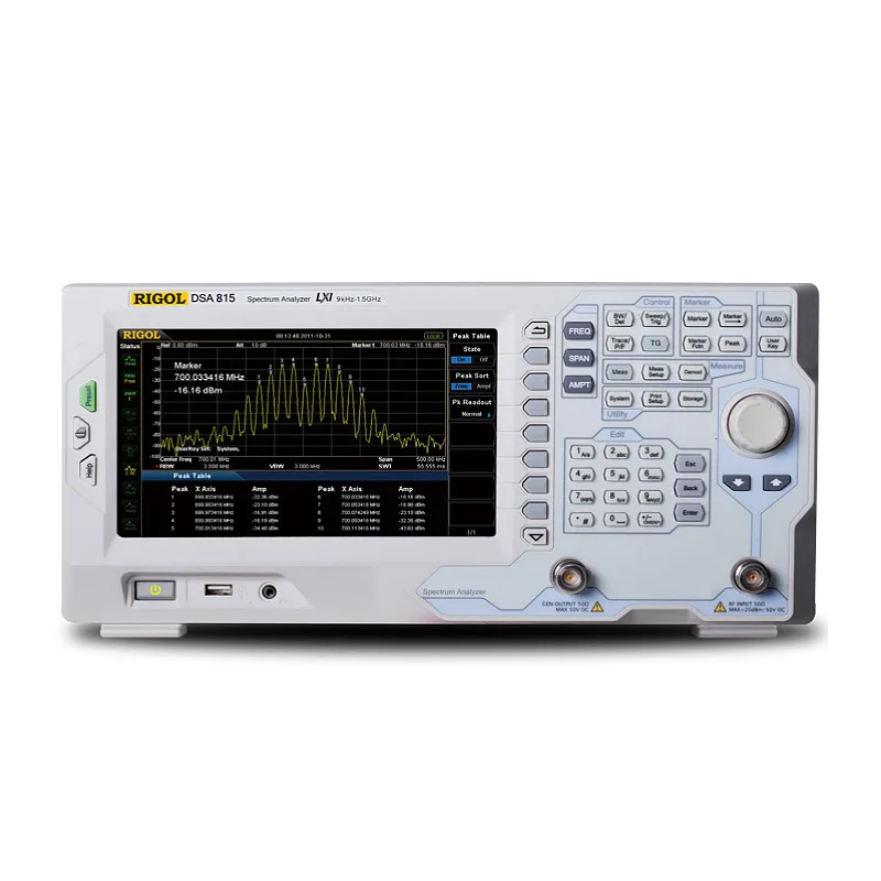 RIGOL Spectrum Analyzer DSA815 + Tracking Generator 9 kHz 2 1.5GHz -135dBm EMIR
RIGOL Spectrum Analyzer DSA815 + Tracking Generator 9 kHz 2 1.5GHz -135dBm EMIR