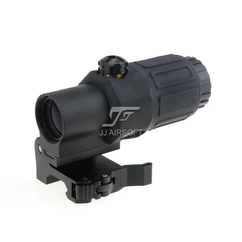 JJ Airsoft 3X Magnifier with Switch to Side STS Quick Detachable / QD Mount (Black)
JJ Airsoft 3X Magnifier with Switch to Side STS Quick Detachable / QD Mount (Black)
