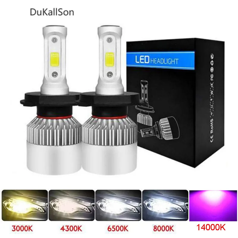 3000K 4300K 6500K LED Light Headlight LED H1 H3 H7 H11 H13 9005 9006 72W 8000LM Automatic Headlamp Light Car Bulb Headlights
3000K 4300K 6500K LED Light Headlight LED H1 H3 H7 H11 H13 9005 9006 72W 8000LM Automatic Headlamp Light Car Bulb Headlights
