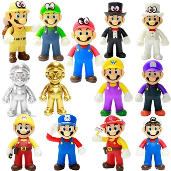 1Pc 9-15cm Super Mario Bros cosplay Figures Luigi Yoshi Bowser Donkey Kong Peach Toad PVC Action figurine Toys Model Dolls
1Pc 9-15cm Super Mario Bros cosplay Figures Luigi Yoshi Bowser Donkey Kong Peach Toad PVC Action figurine Toys Model Dolls