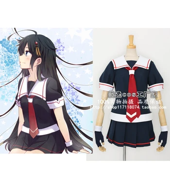Anime game Kantai Collection cosplay Lolita girl Sailor clothes costume Uniform (tops+skirt+tie+gloves+sock+Headdress)
Anime game Kantai Collection cosplay Lolita girl Sailor clothes costume Uniform (tops+skirt+tie+gloves+sock+Headdress)