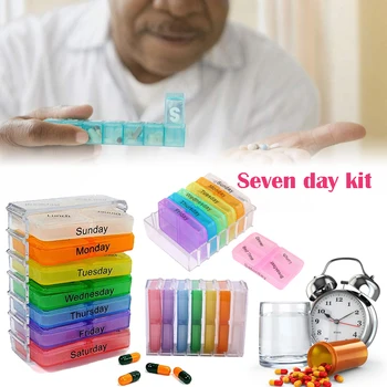 7 Days Pill Case Makeup Cream Refillable Bottles Tablet Sorter Medicine Weekly Storage Box Container Organizer For Travel
7 Days Pill Case Makeup Cream Refillable Bottles Tablet Sorter Medicine Weekly Storage Box Container Organizer For Travel