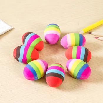 Novelty Colorful Egg Rubber Pencil Eraser Cute Kawaii School Student Eraser for Kids Drawing Correction Stationery Supplies
Novelty Colorful Egg Rubber Pencil Eraser Cute Kawaii School Student Eraser for Kids Drawing Correction Stationery Supplies