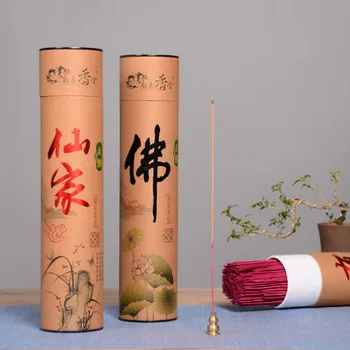 

Smoke Free Buddha Incense Sticks 450 / 950 / 1450 Pcs/lot Bamboo Stick Incenses In Barrel Guanyin 32.5cm Bulk Sale Line Incenses