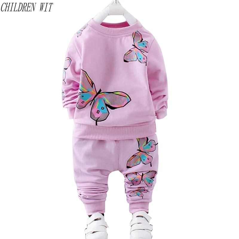 CHILDREN WIT Spring Autumn Baby Clothing Sets 1-3 Year Baby Girls Clothes Cotton Butterfly Print Sweatshirts+Pants Suit
CHILDREN WIT Spring Autumn Baby Clothing Sets 1-3 Year Baby Girls Clothes Cotton Butterfly Print Sweatshirts+Pants Suit