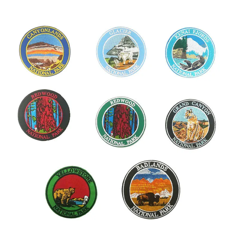 CANYONLANDS Grand Canyon GLACIER Red Wood NATIONAL PARK EMBROIDERED Iron On Patches for Clothing Go outdoor camping
CANYONLANDS Grand Canyon GLACIER Red Wood NATIONAL PARK EMBROIDERED Iron On Patches for Clothing Go outdoor camping