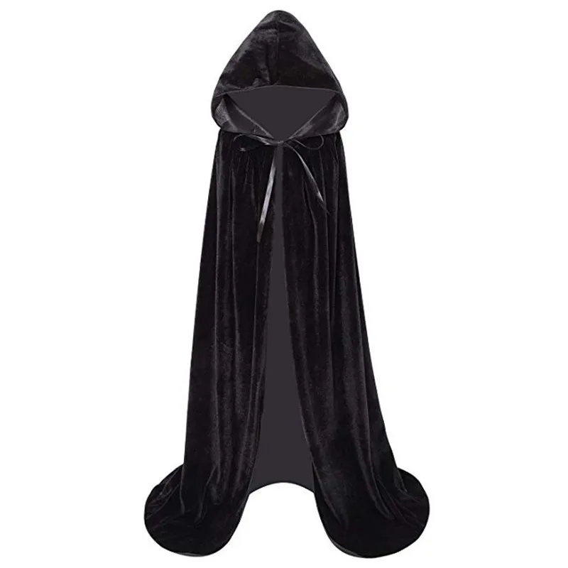 2020 Halloween Costume Unisex Cosplay Death Cape Long Hooded Cloak Wizard Witch Medieval Cape S-XL Black White Red Coffee Blue 2020 Halloween Costume Unisex Cosplay Death Cape Long Hooded Cloak Wizard Witch Medieval Cape S-XL Black White Red Coffee Blue